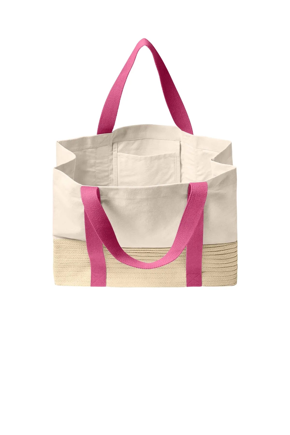 Port Authority® Straw Market Tote #BG450 Game Over Merch