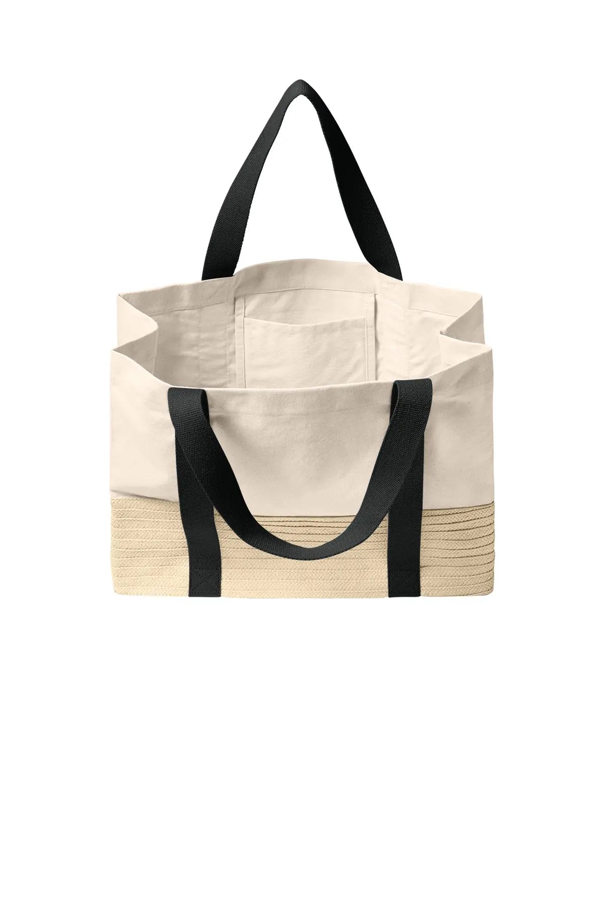 Port Authority® Straw Market Tote #BG450 Game Over Merch