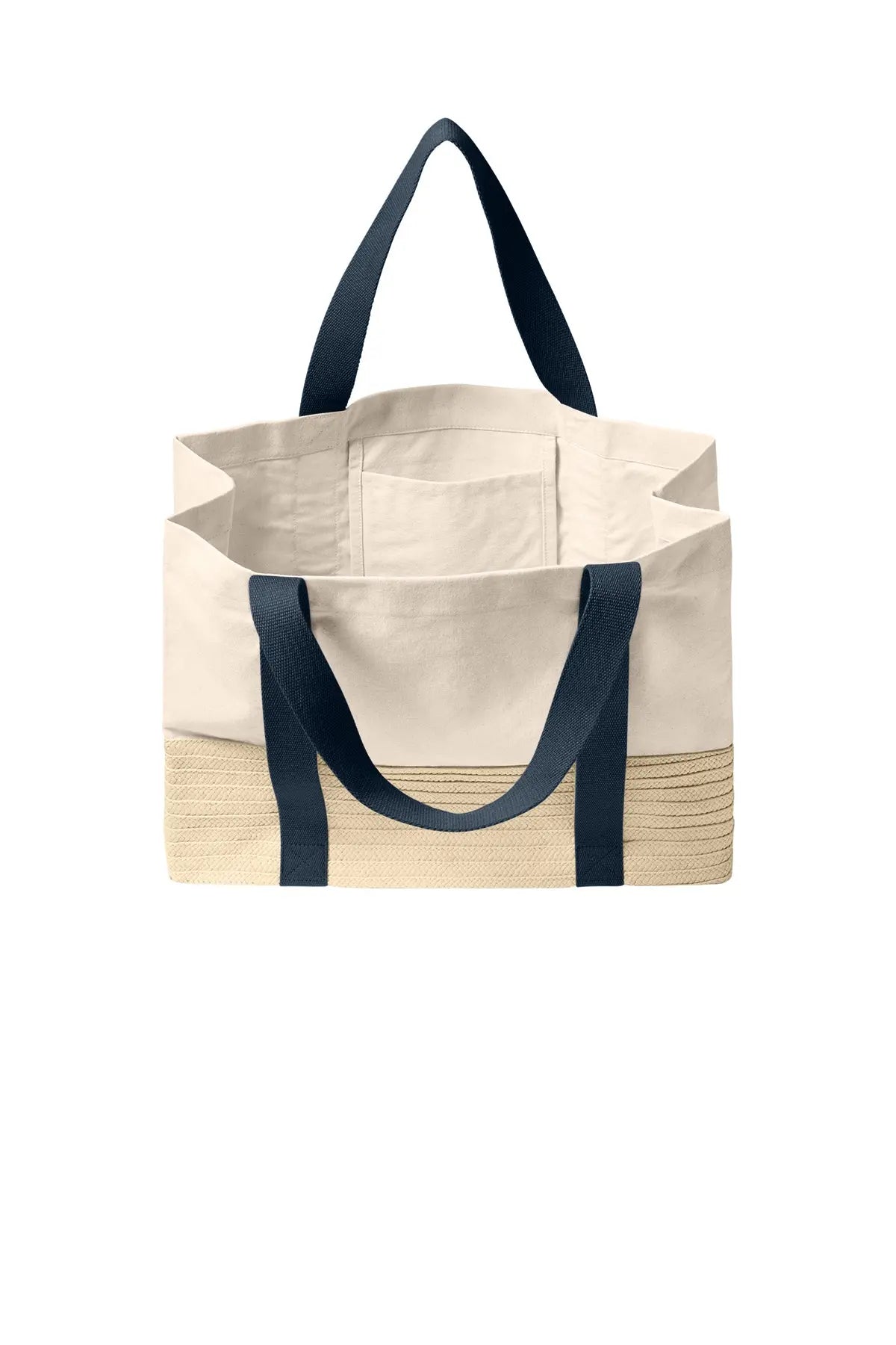 Port Authority® Straw Market Tote #BG450 Game Over Merch
