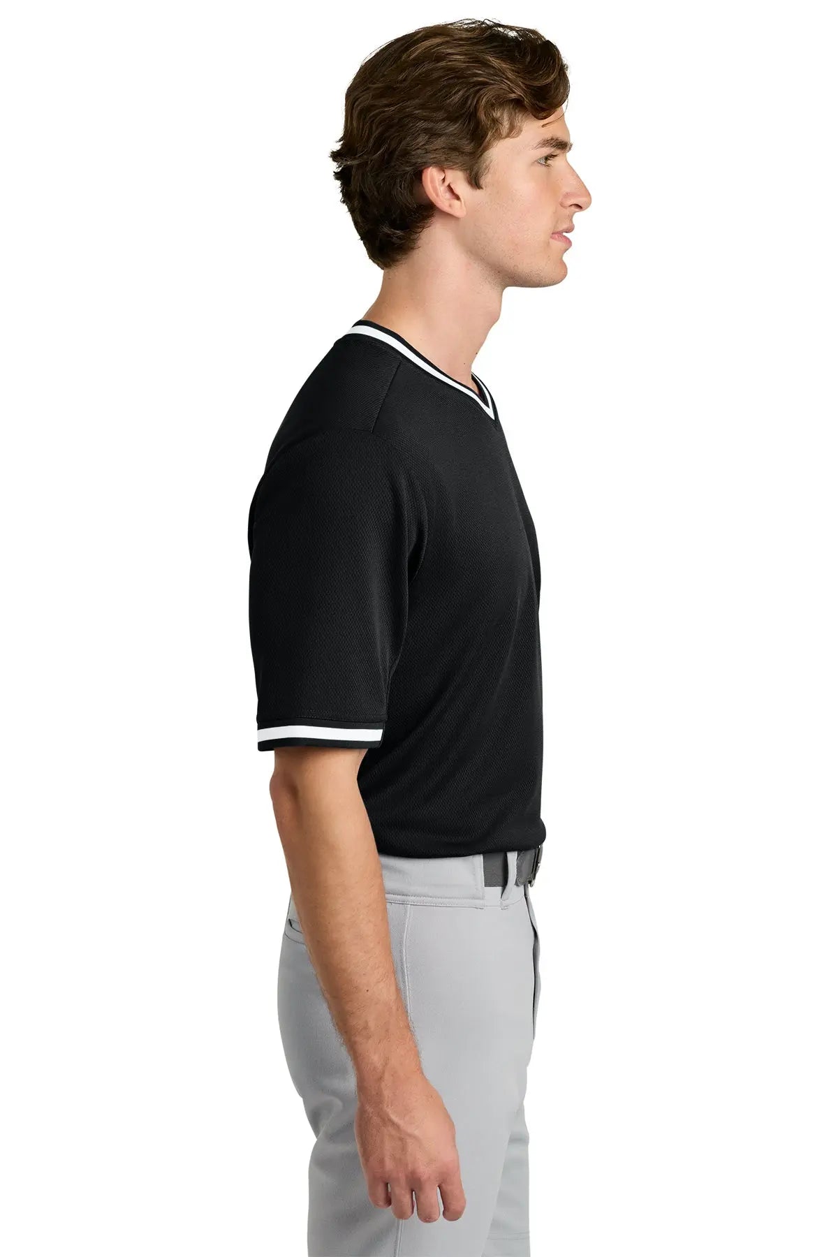 Sport-Tek® Tough Mesh V-Neck Baseball Jersey #ST221