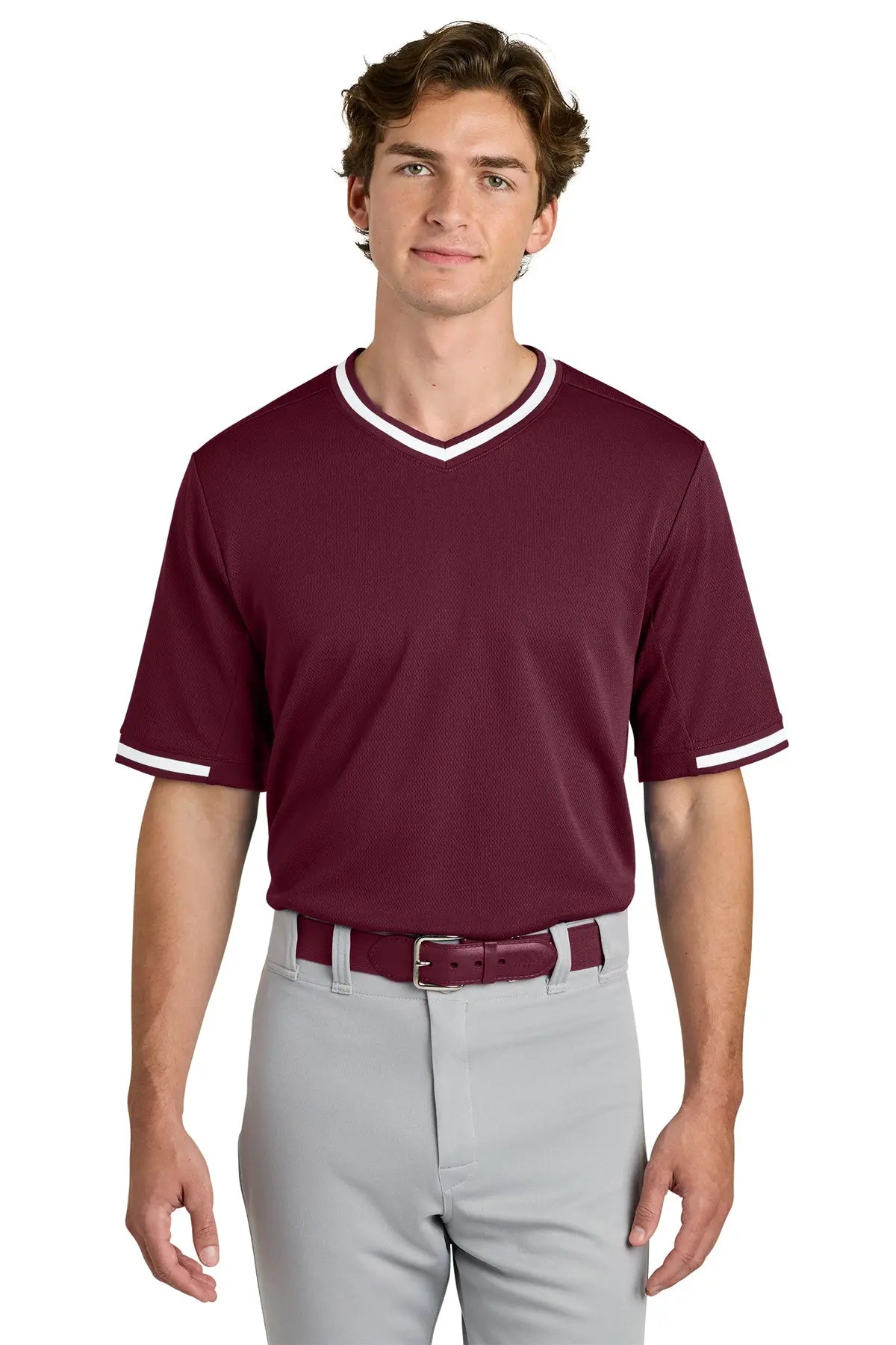 Sport-Tek® Tough Mesh V-Neck Baseball Jersey #ST221