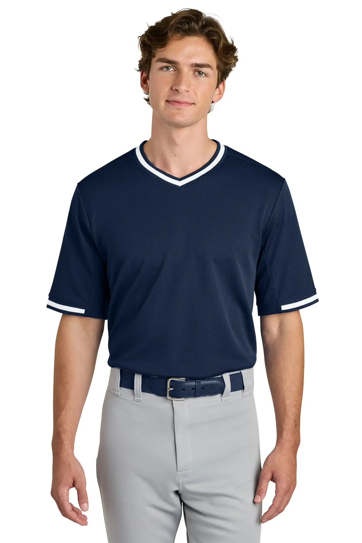 Sport-Tek® Tough Mesh V-Neck Baseball Jersey #ST221