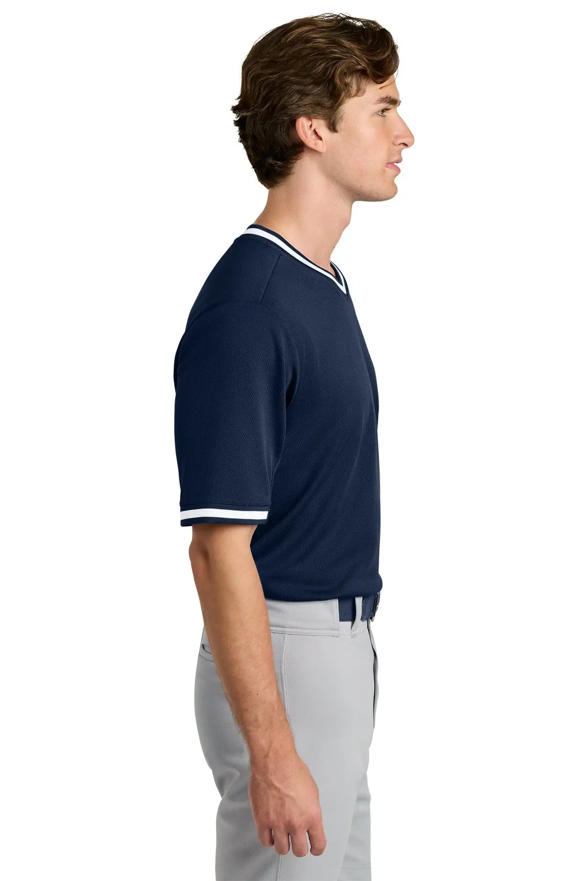 Sport-Tek® Tough Mesh V-Neck Baseball Jersey #ST221