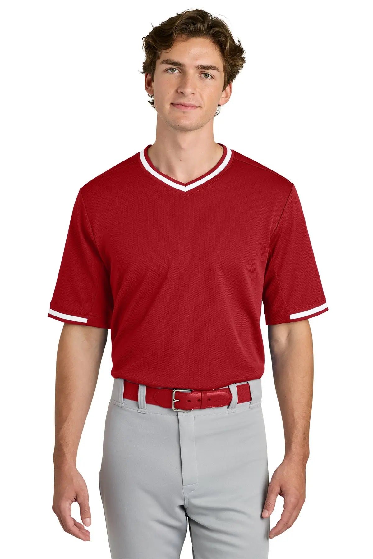 Sport-Tek® Tough Mesh V-Neck Baseball Jersey #ST221