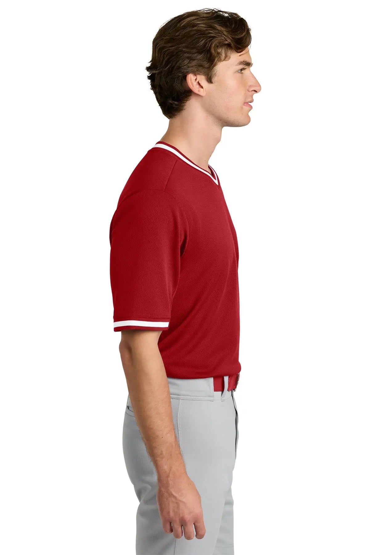 Sport-Tek® Tough Mesh V-Neck Baseball Jersey #ST221