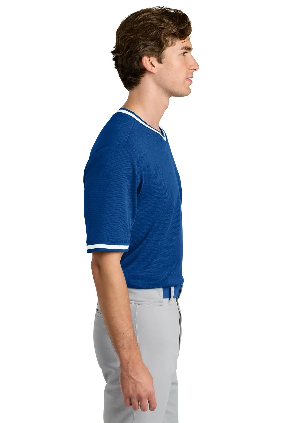 Sport-Tek® Tough Mesh V-Neck Baseball Jersey #ST221