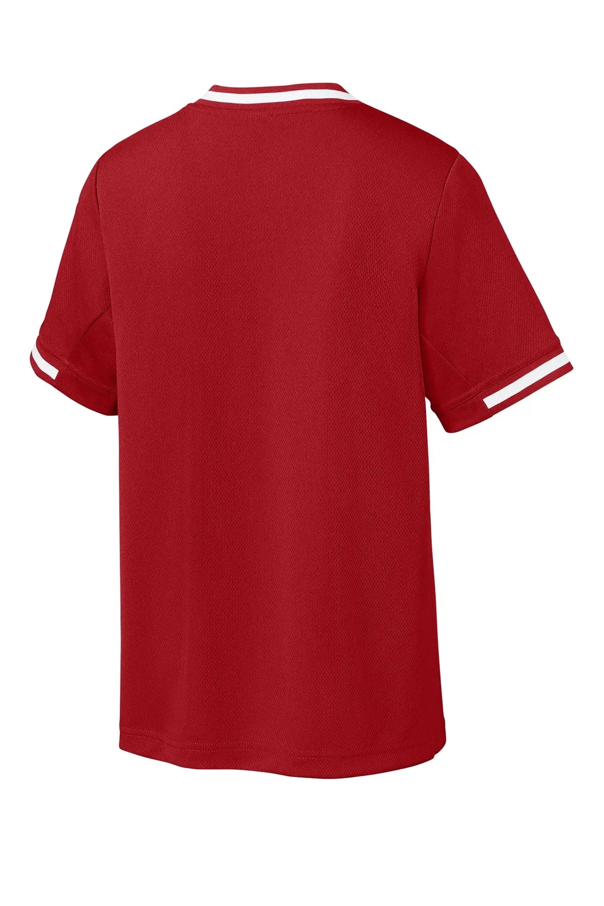 Sport-Tek® Youth Tough Mesh V-Neck Baseball Jersey #YST221