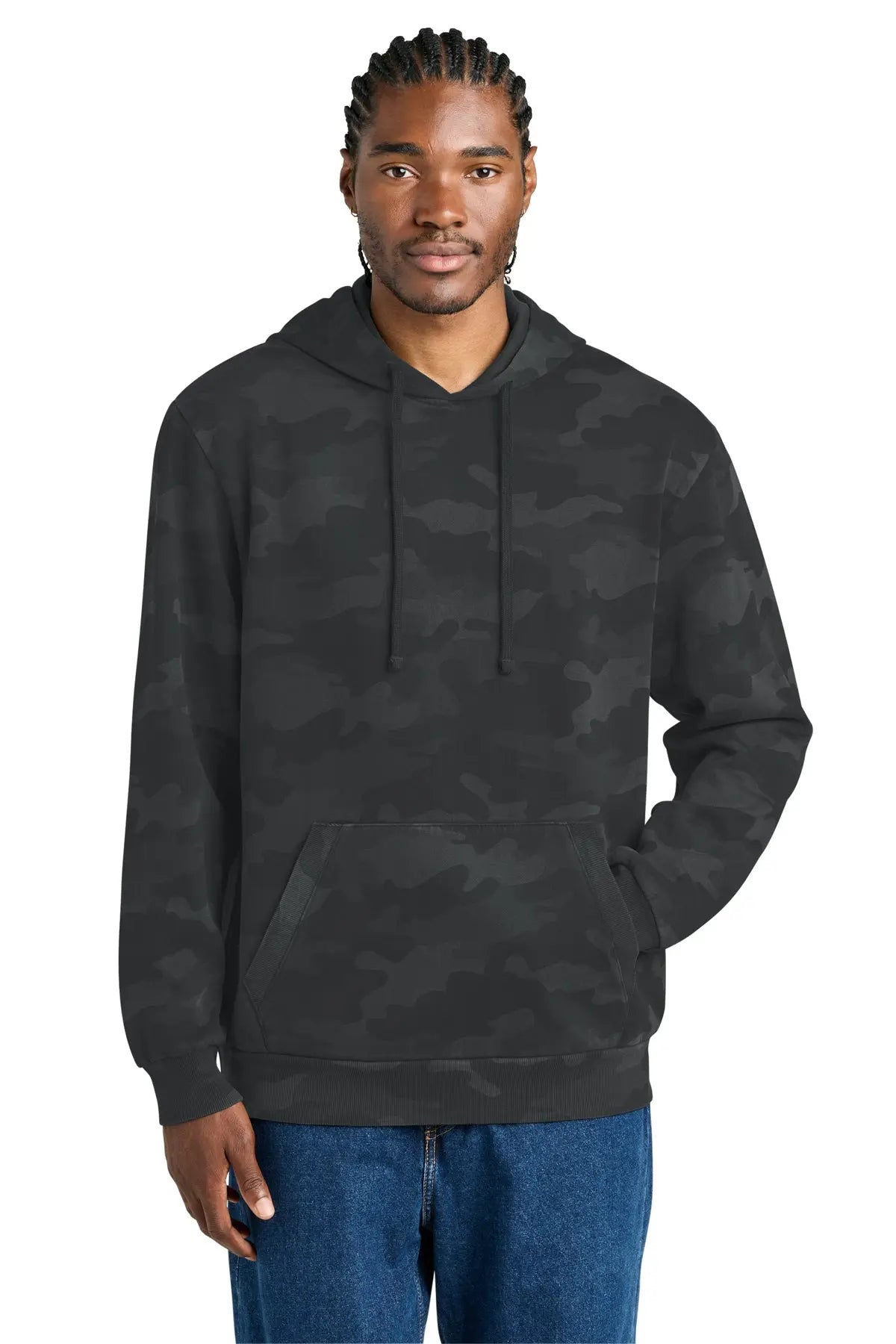 District Wash™ Camo Fleece Hoodie #DT2200C