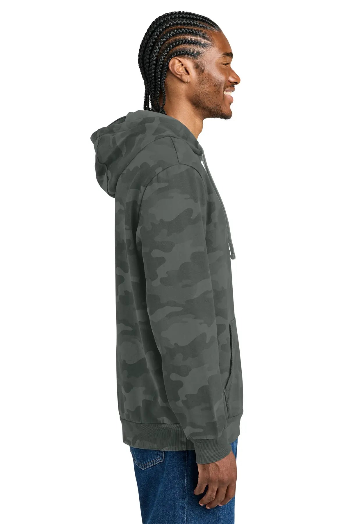 District Wash™ Camo Fleece Hoodie #DT2200C