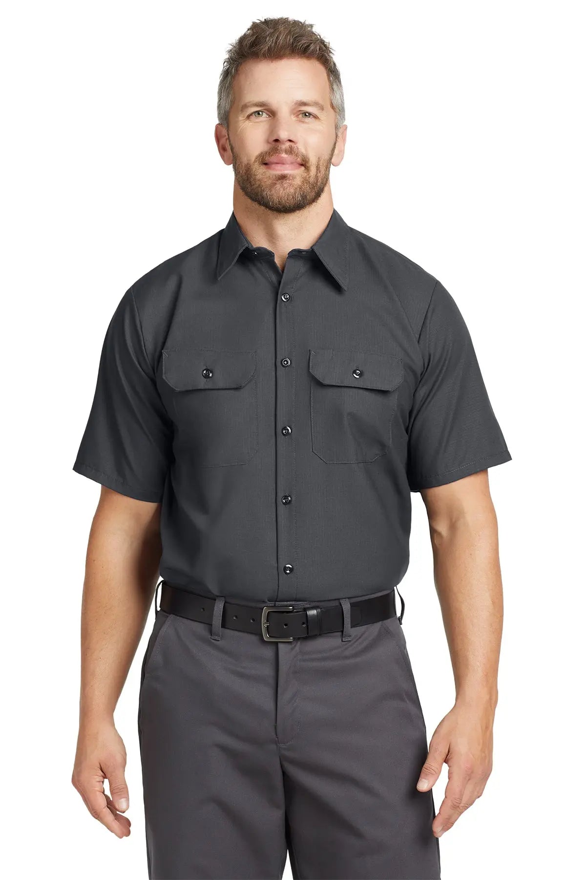Red Kap® Short Sleeve Solid Ripstop Shirt #SY60