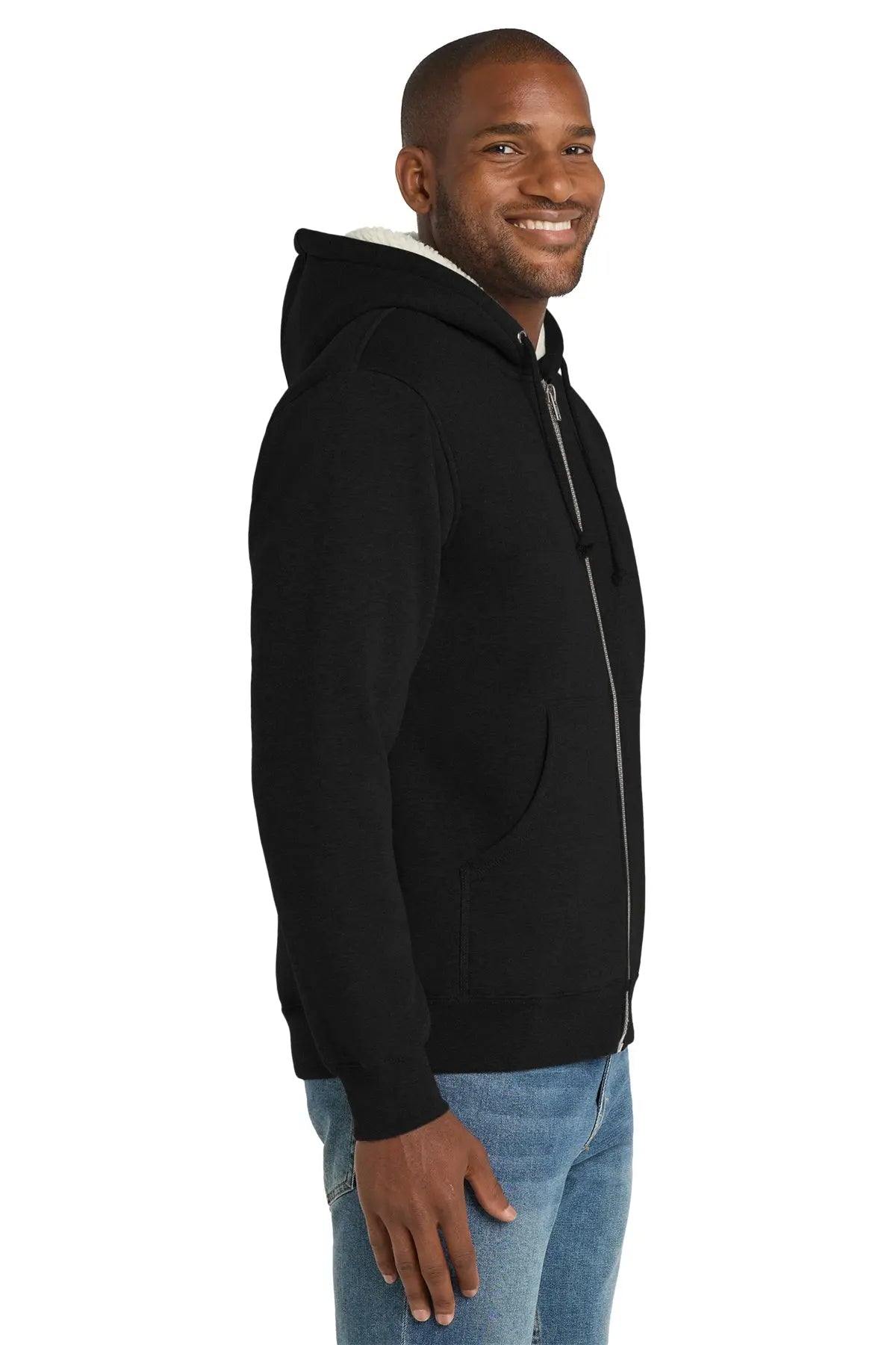 CornerStone® Heavyweight Sherpa-Lined Hooded Fleece Jacket #CS625