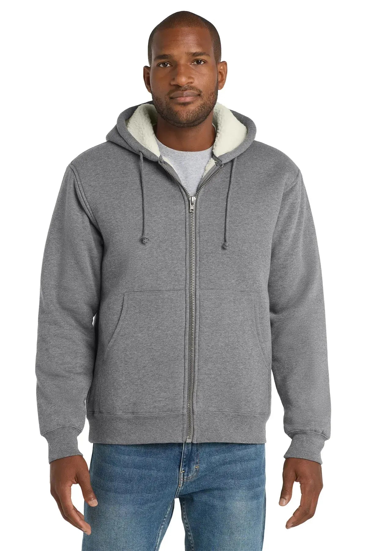 CornerStone® Heavyweight Sherpa-Lined Hooded Fleece Jacket #CS625 Game Over Merch
