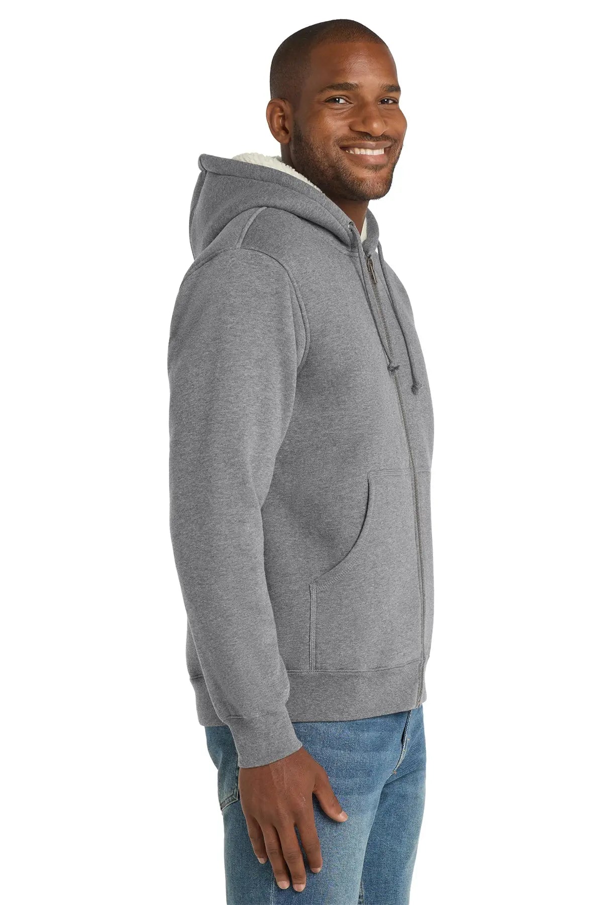 CornerStone® Heavyweight Sherpa-Lined Hooded Fleece Jacket #CS625