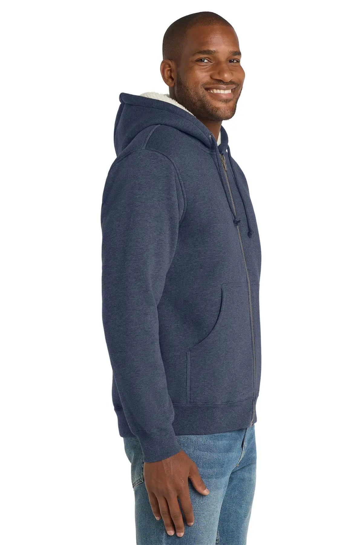 CornerStone® Heavyweight Sherpa-Lined Hooded Fleece Jacket #CS625