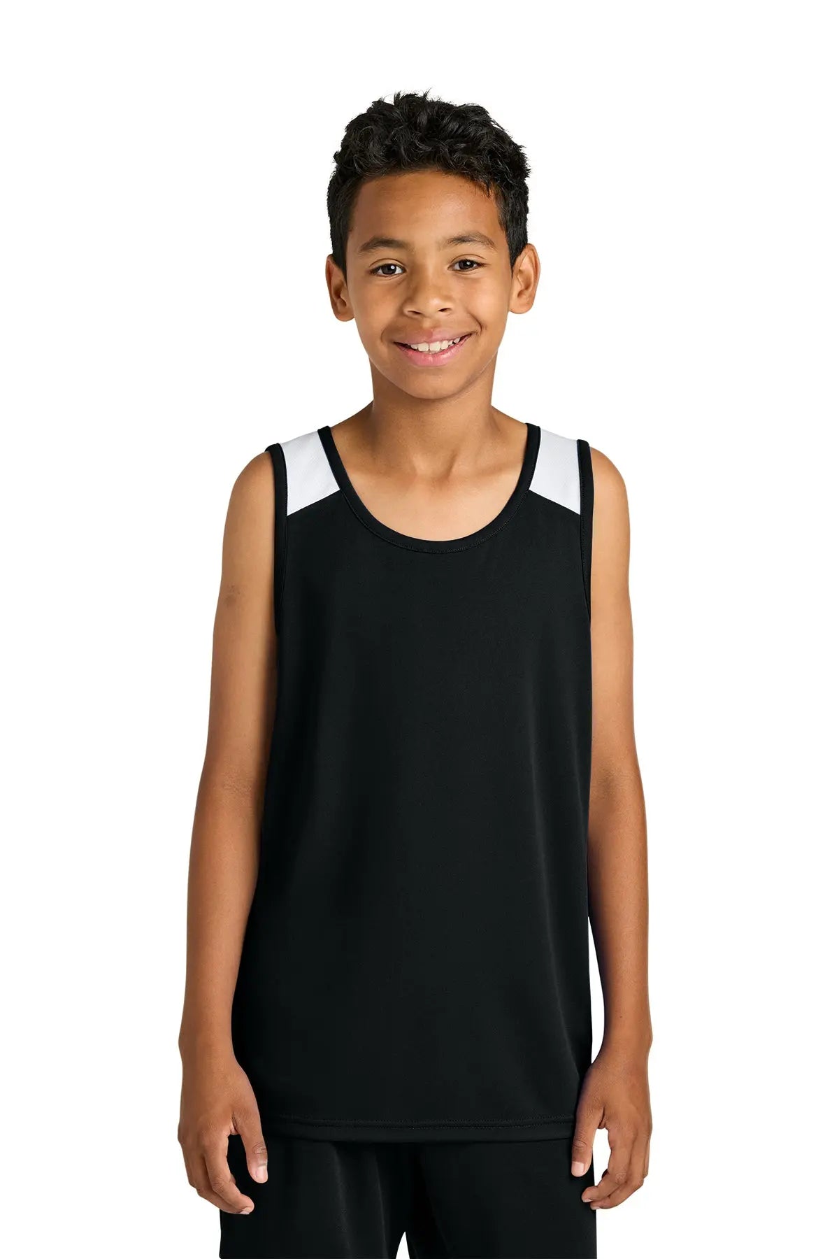 Sport-Tek® Youth Club Track Tank #YST446 Game Over Merch
