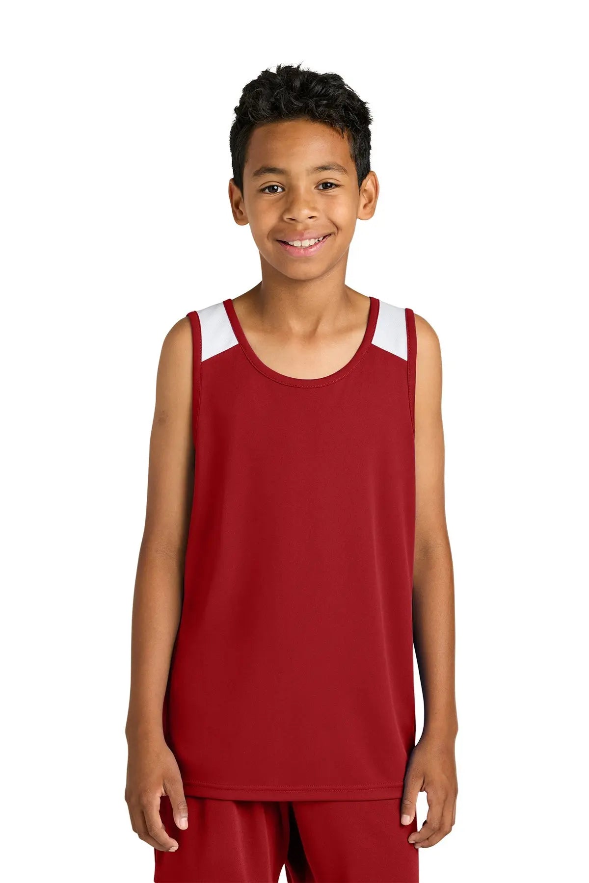 Sport-Tek® Youth Club Track Tank #YST446 Game Over Merch