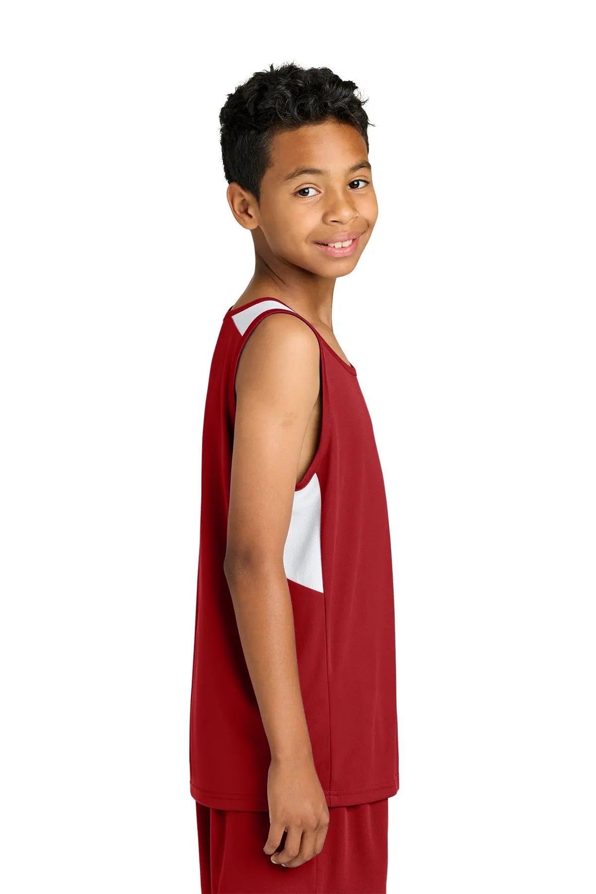 Sport-Tek® Youth Club Track Tank #YST446 Game Over Merch