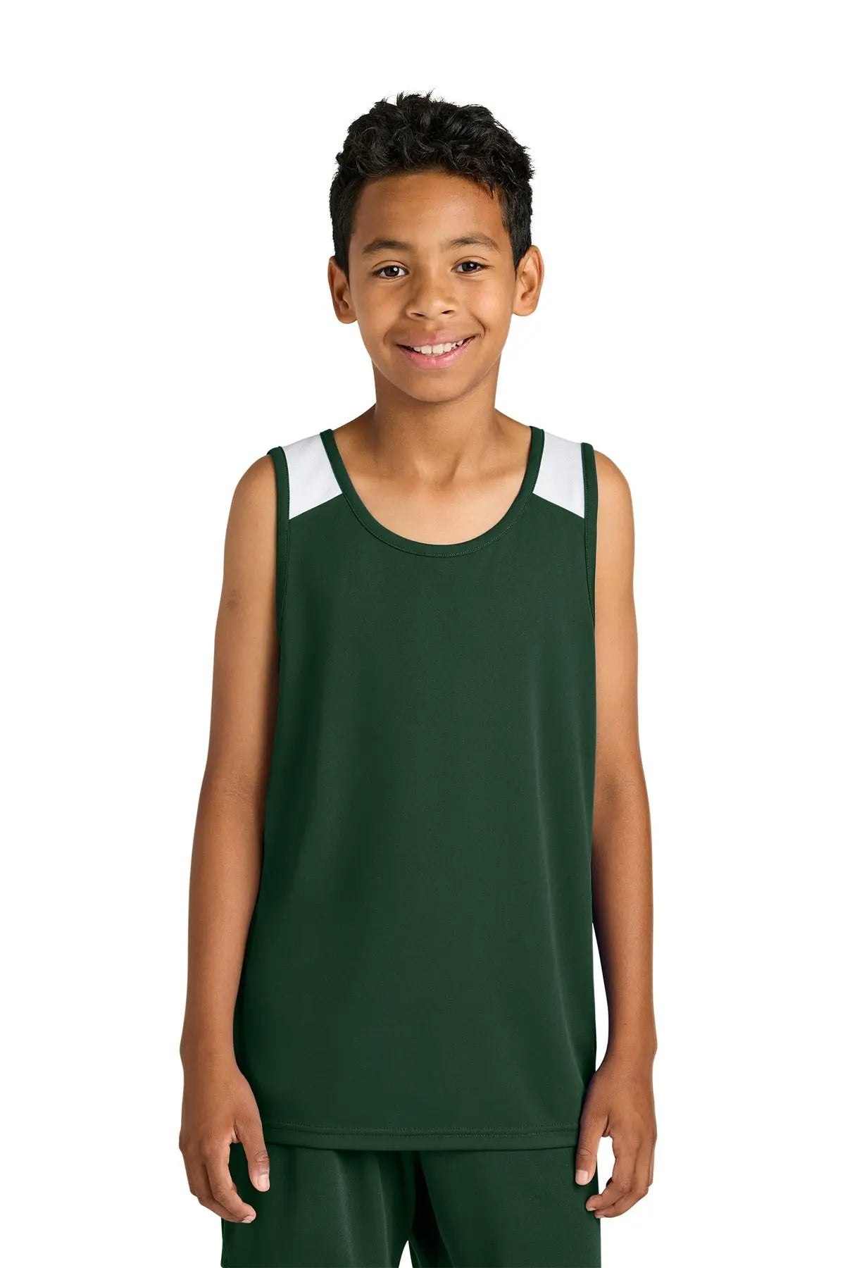 Sport-Tek® Youth Club Track Tank #YST446 Game Over Merch