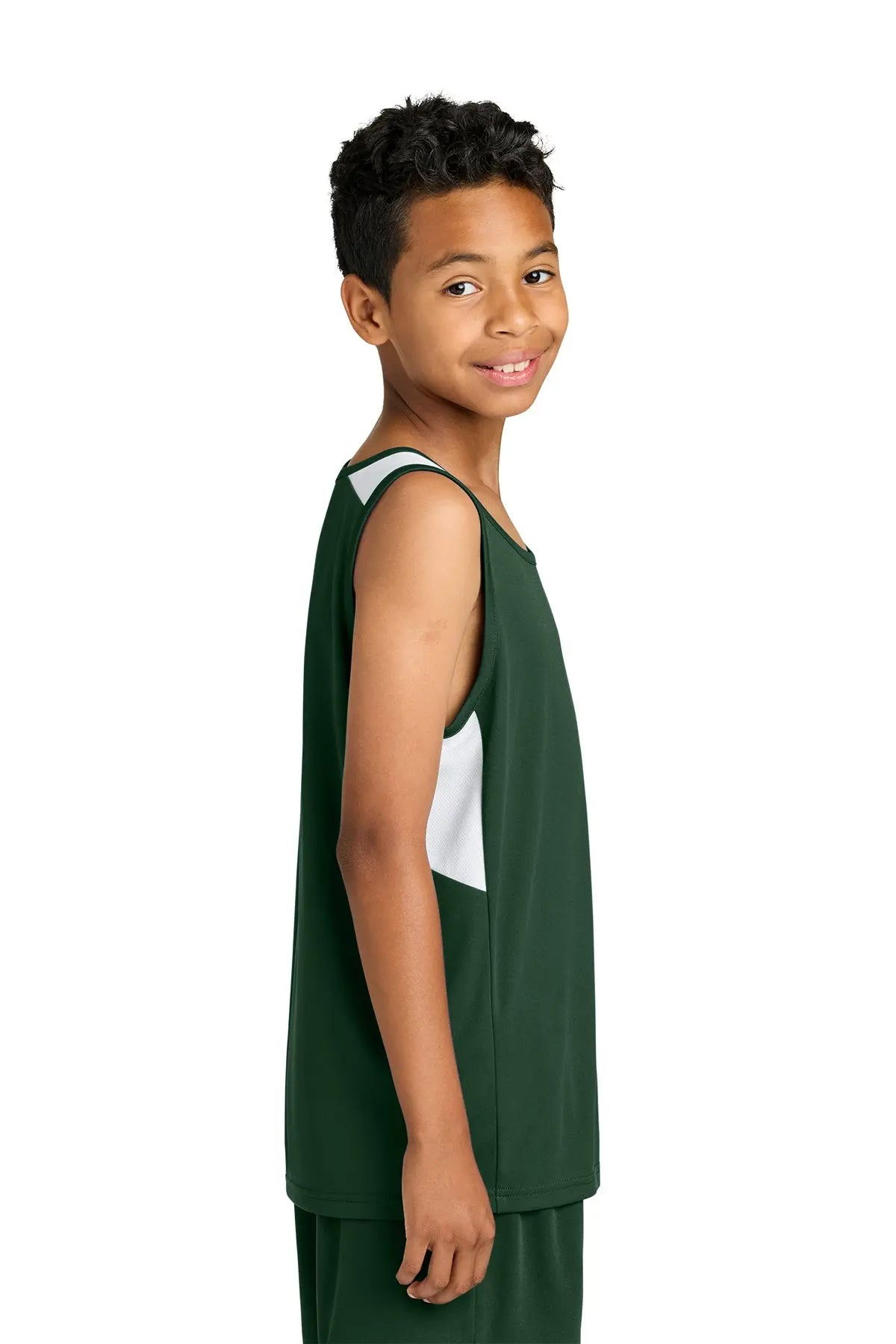 Sport-Tek® Youth Club Track Tank #YST446 Game Over Merch