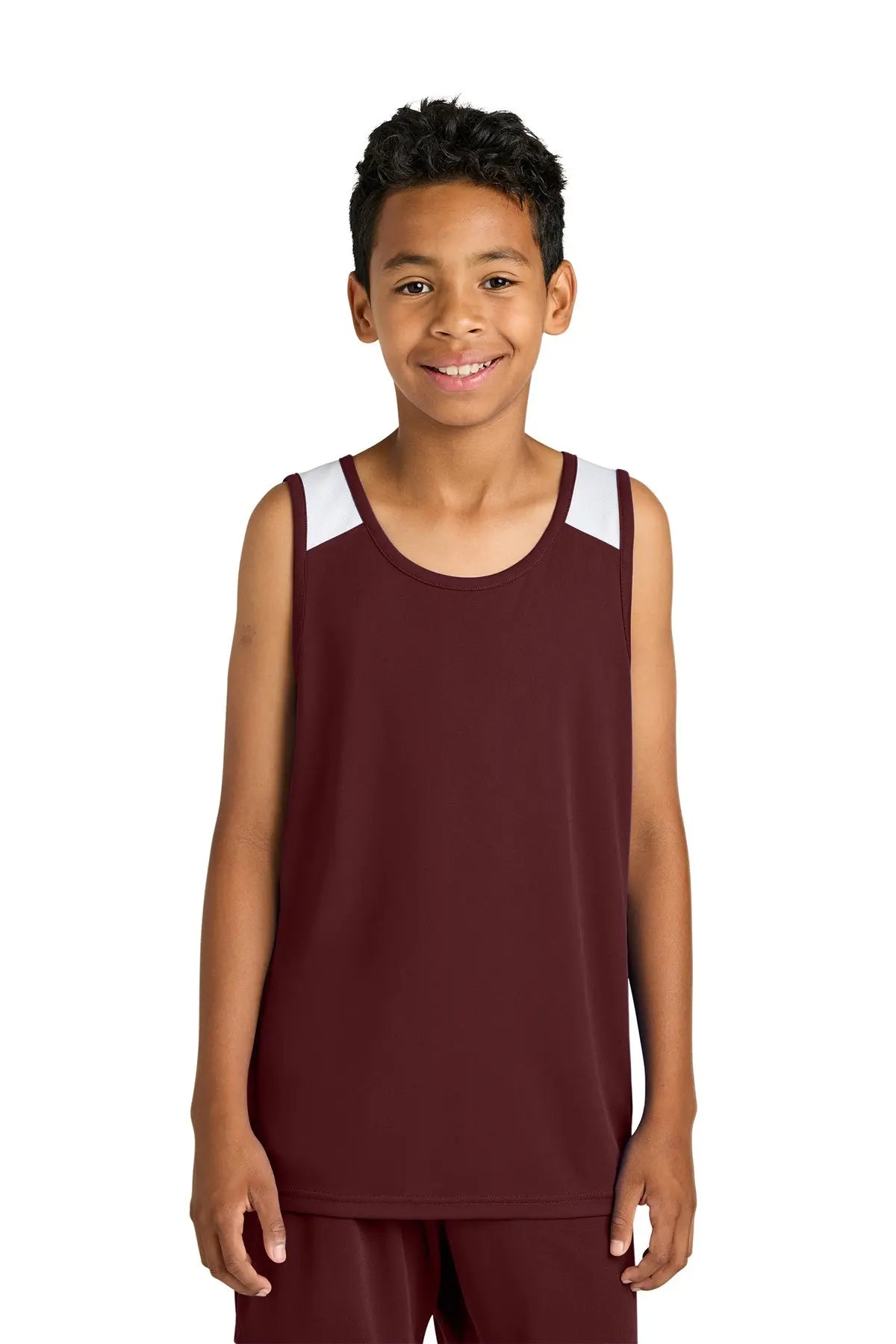 Sport-Tek® Youth Club Track Tank #YST446 Game Over Merch