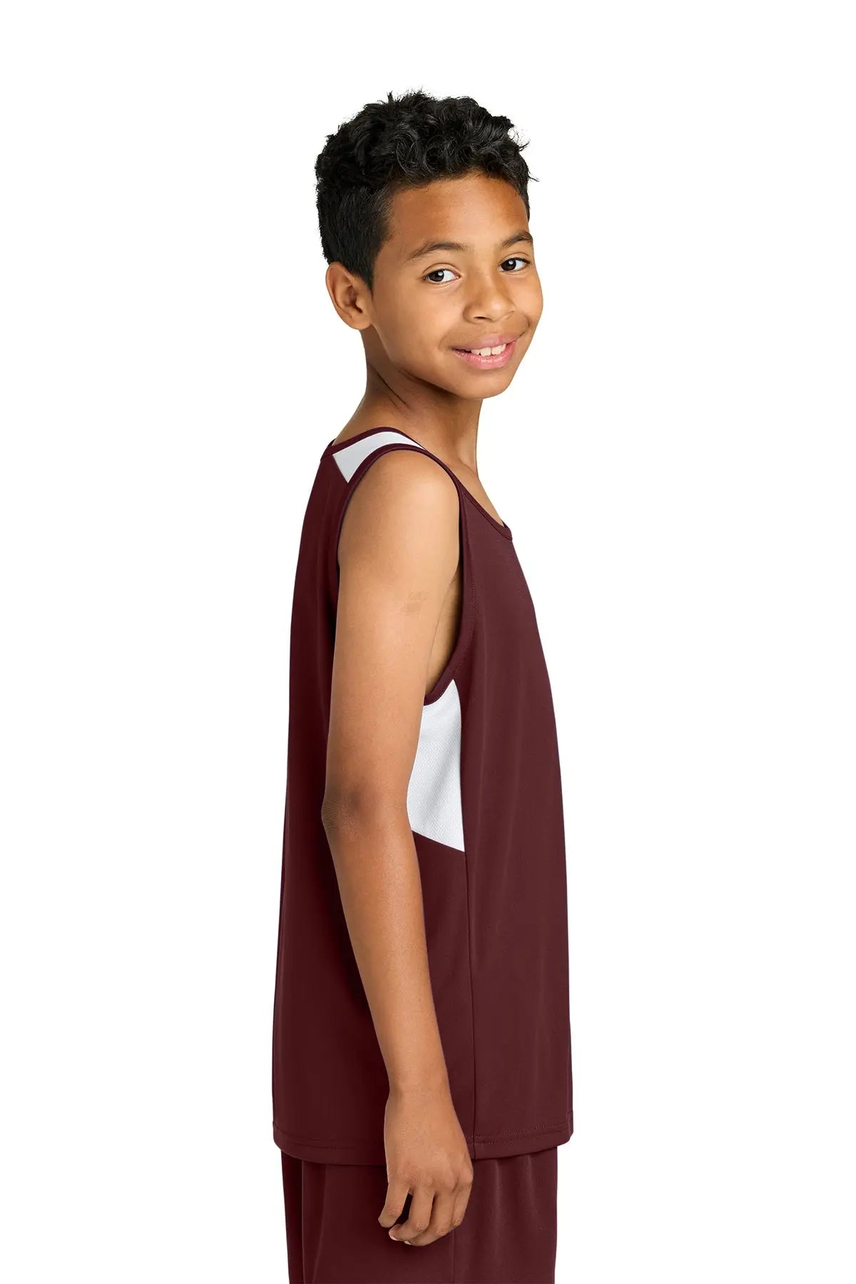 Sport-Tek® Youth Club Track Tank #YST446 Game Over Merch