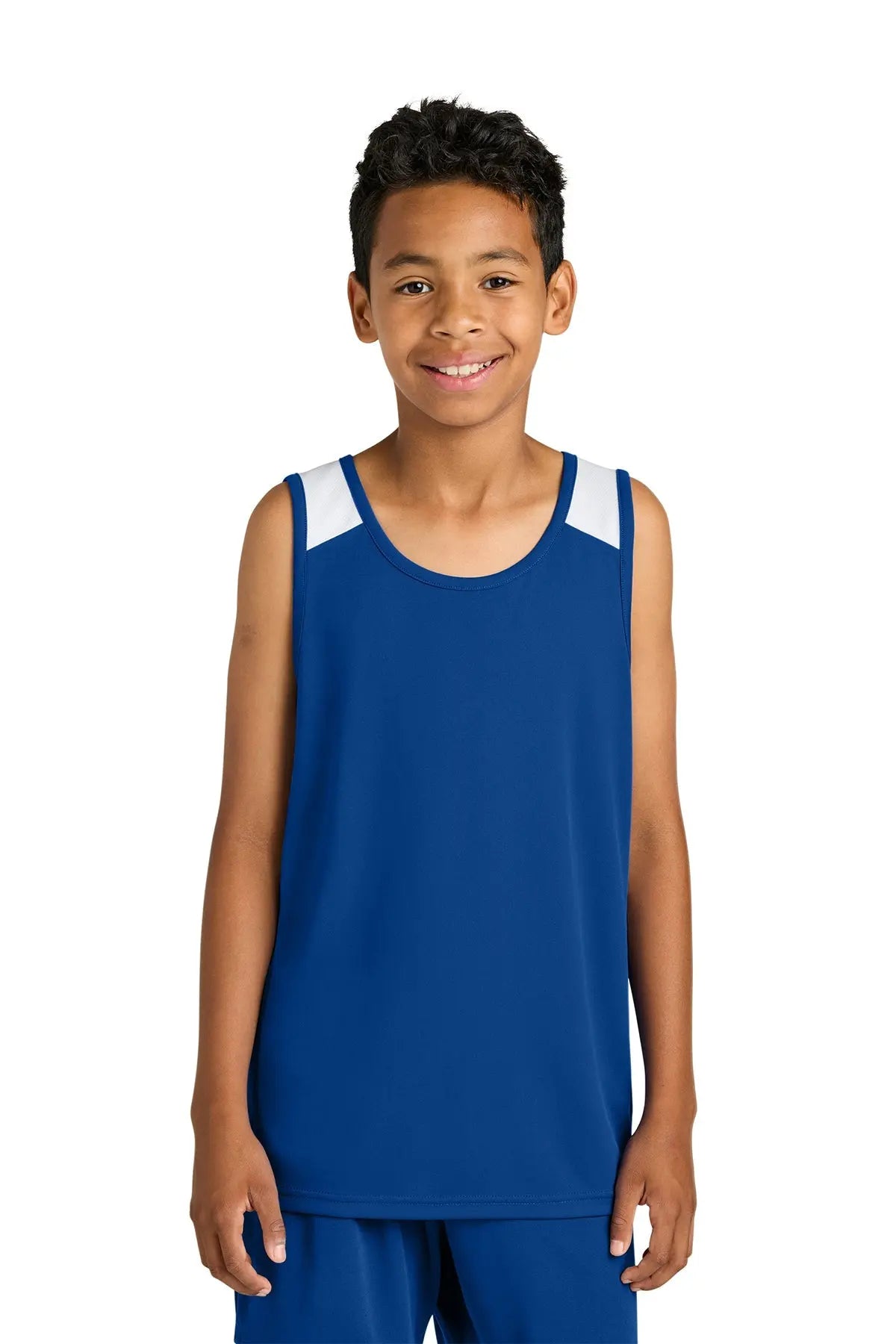 Sport-Tek® Youth Club Track Tank #YST446 Game Over Merch