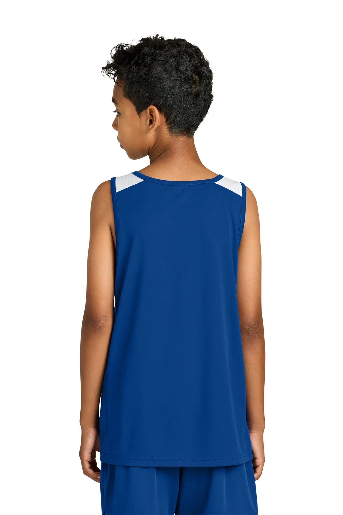 Sport-Tek® Youth Club Track Tank #YST446 Game Over Merch