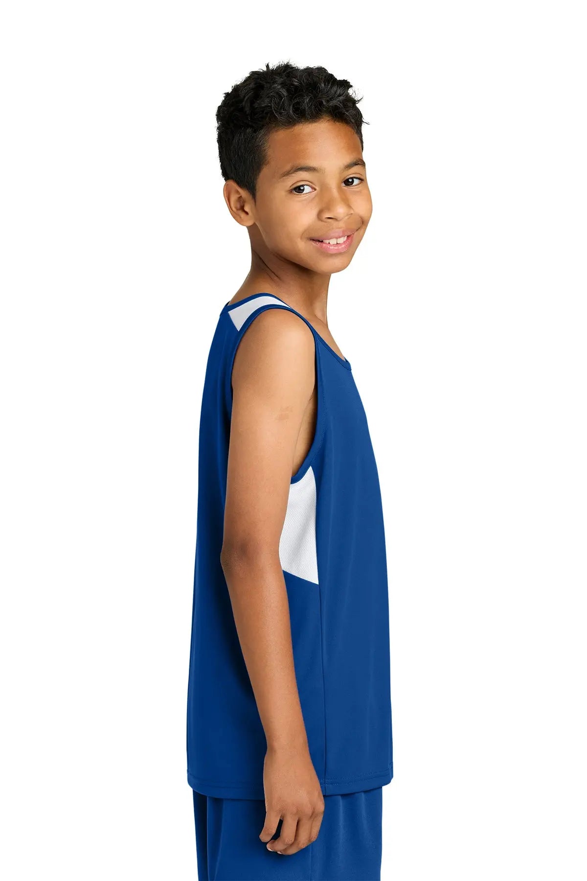 Sport-Tek® Youth Club Track Tank #YST446 Game Over Merch