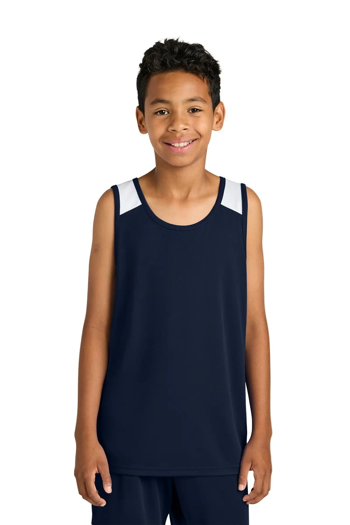 Sport-Tek® Youth Club Track Tank #YST446 Game Over Merch