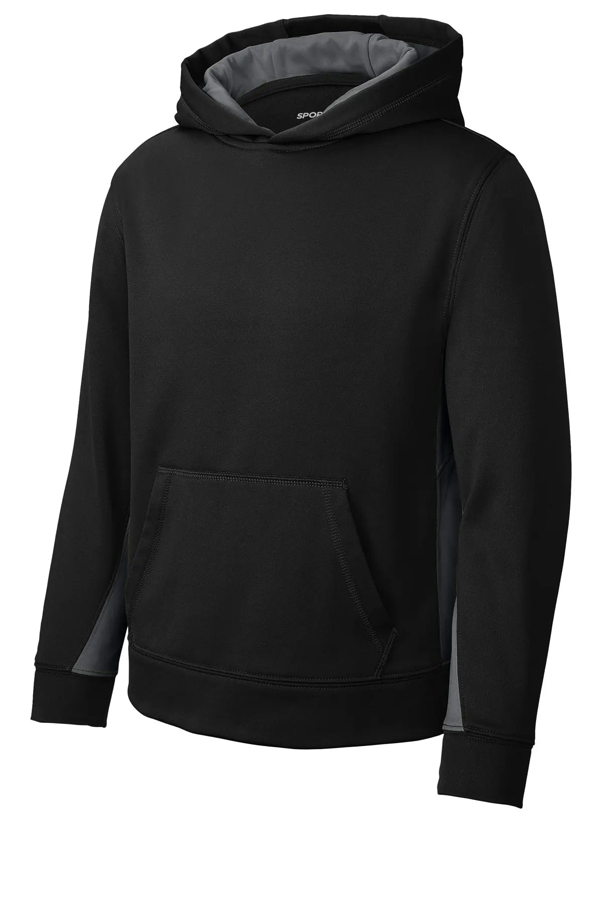 Sport-Tek® Youth Sport-Wick® Fleece Colorblock Hooded Pullover #YST235