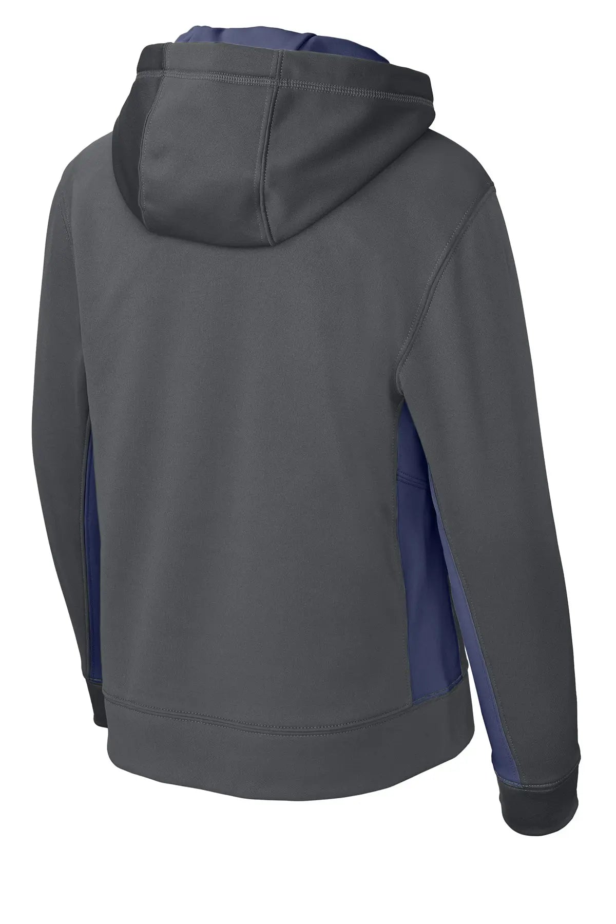 Sport-Tek® Youth Sport-Wick® Fleece Colorblock Hooded Pullover #YST235