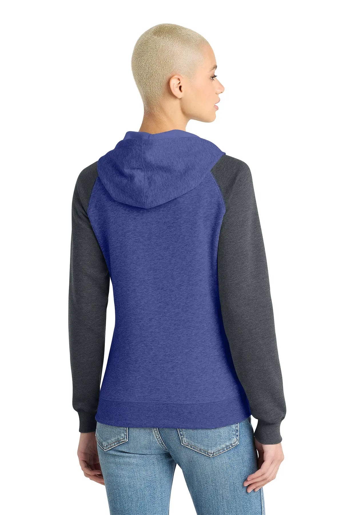 District® Women’s Lightweight Fleece Raglan Hoodie #DT296