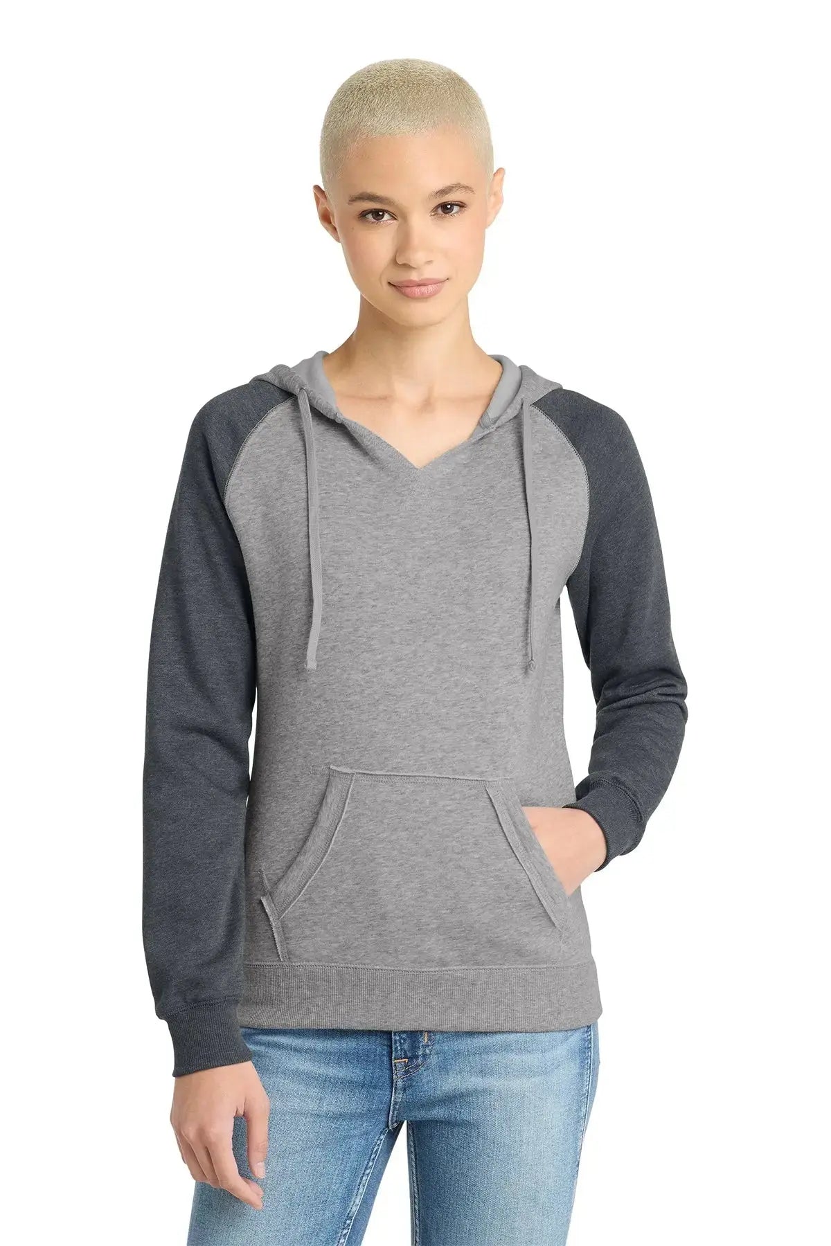 District® Women’s Lightweight Fleece Raglan Hoodie #DT296 Game Over Merch