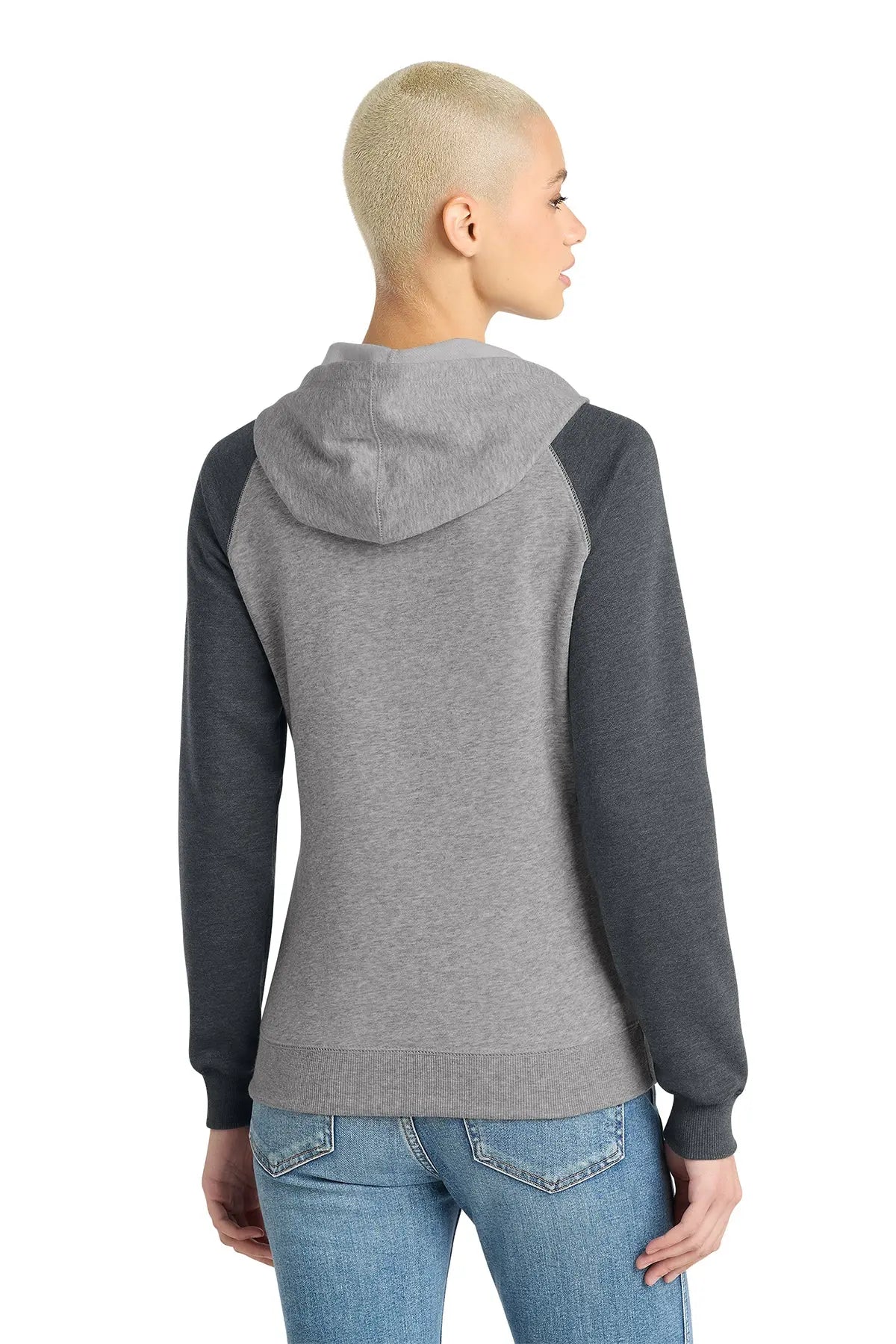 District® Women’s Lightweight Fleece Raglan Hoodie #DT296