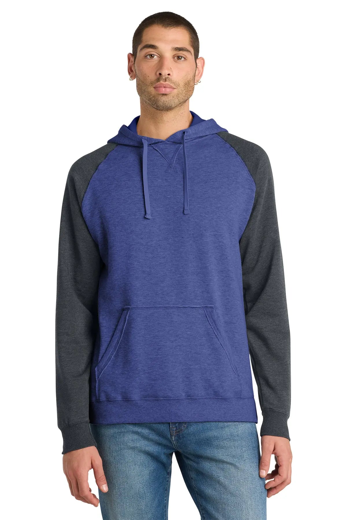 District® Lightweight Fleece Raglan Hoodie #DT196