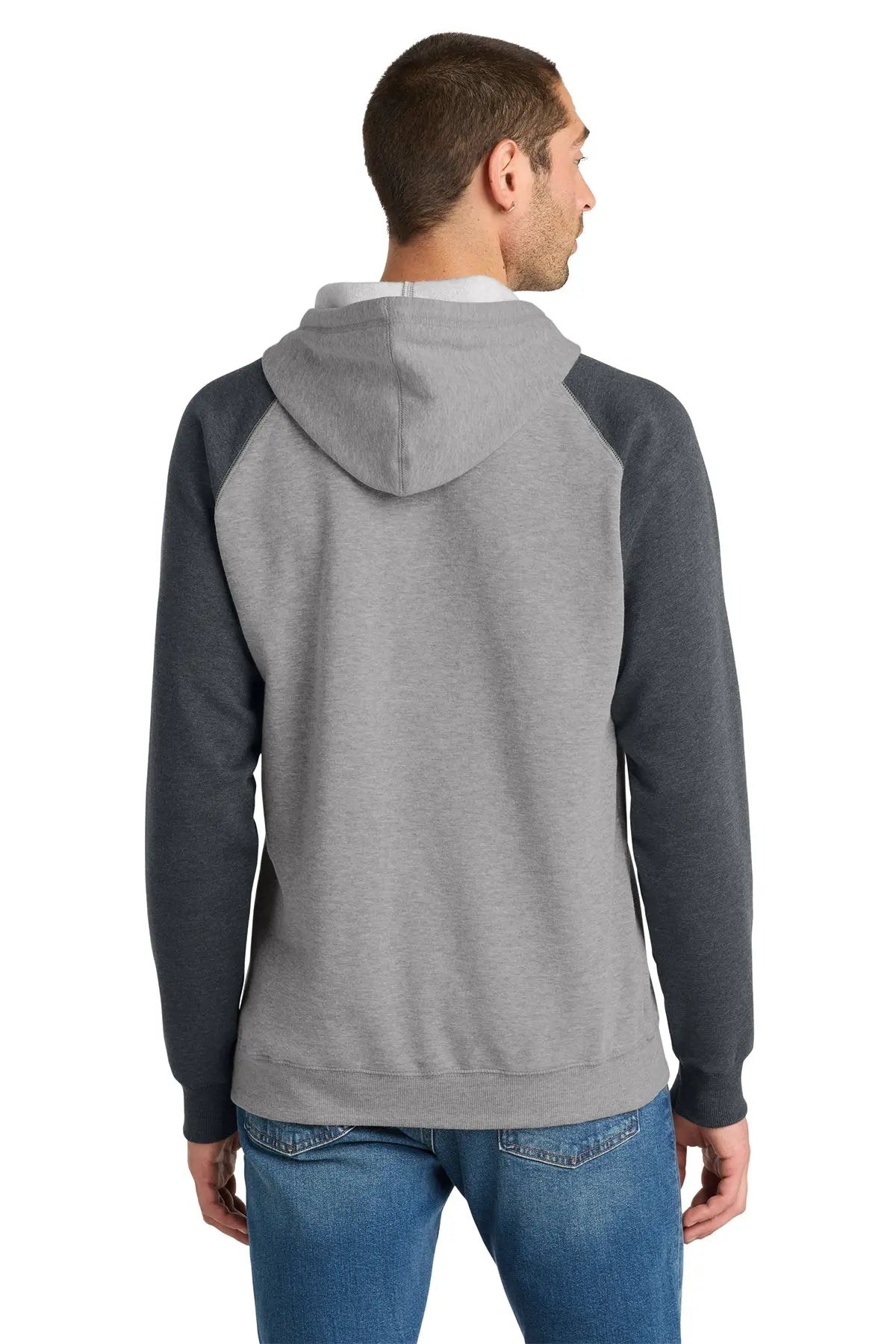 District® Lightweight Fleece Raglan Hoodie #DT196