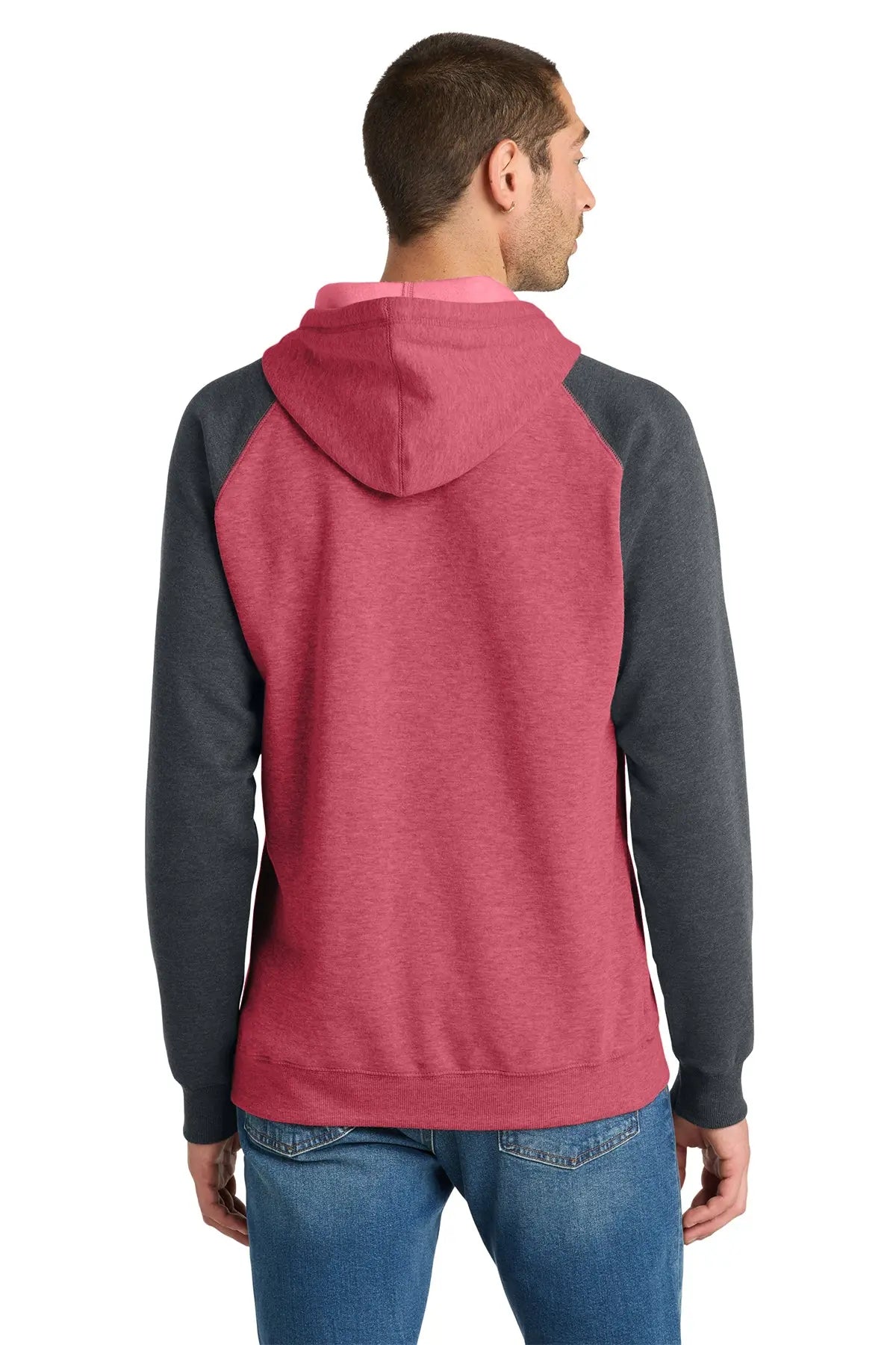 District® Lightweight Fleece Raglan Hoodie #DT196