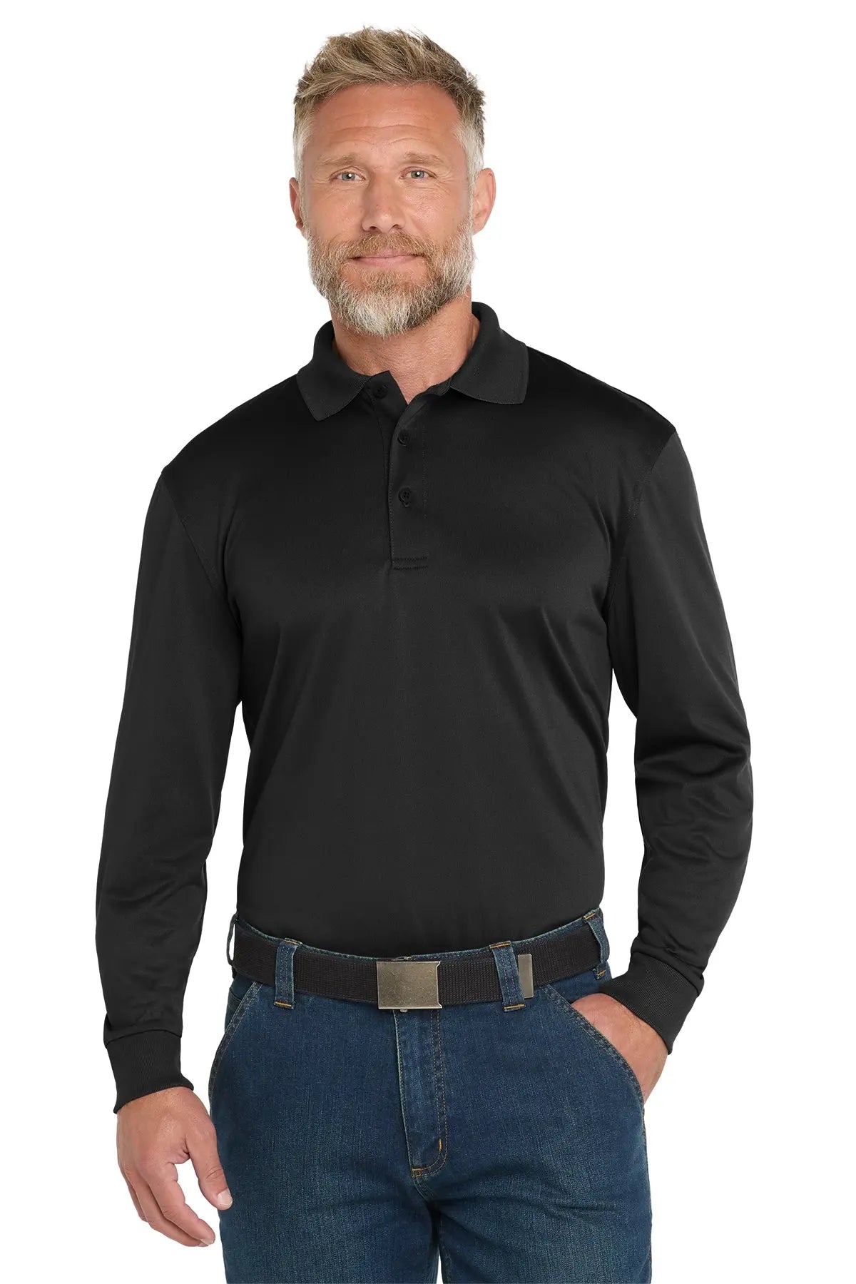 CornerStone® Select Snag-Proof Long Sleeve Polo #CS412LSGame Over Merch