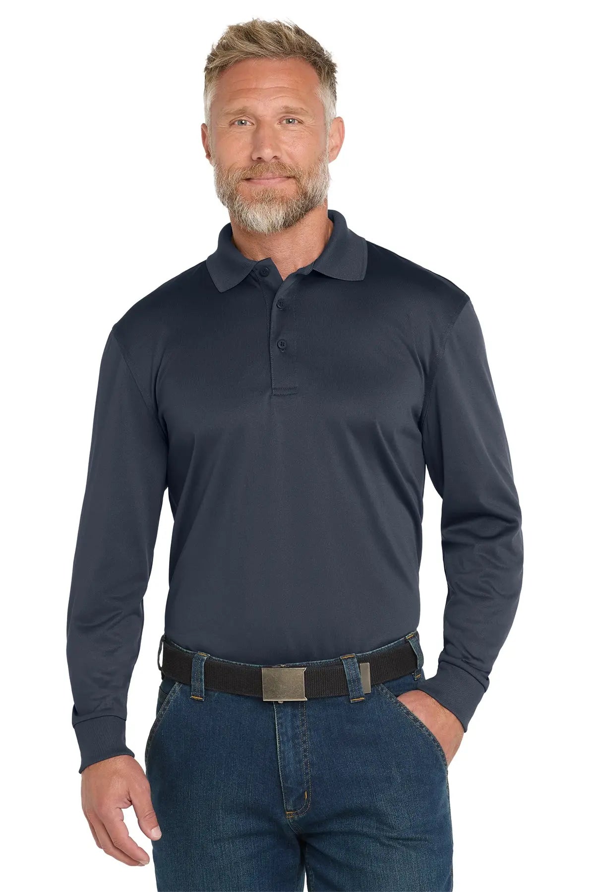 CornerStone® Select Snag-Proof Long Sleeve Polo #CS412LSGame Over Merch