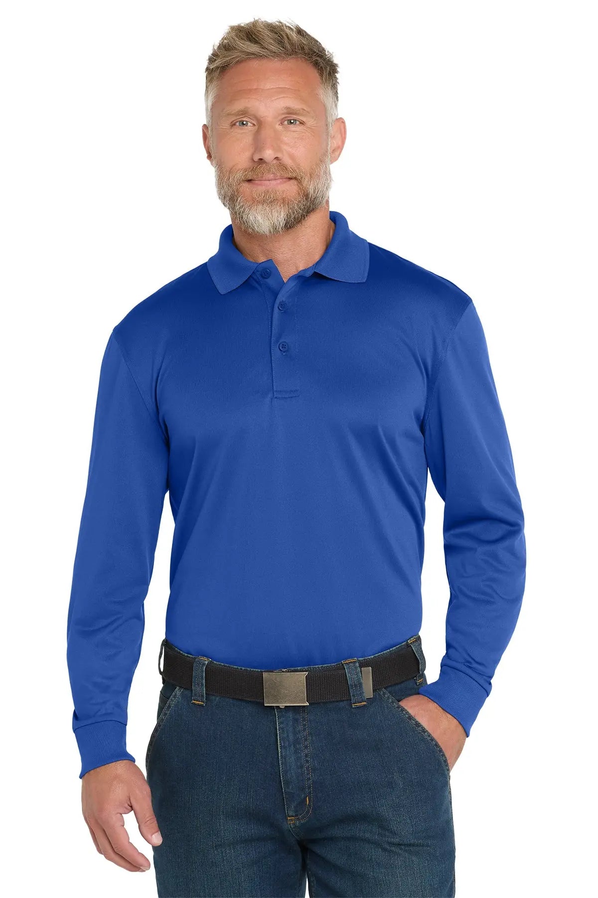 CornerStone® Select Snag-Proof Long Sleeve Polo #CS412LSGame Over Merch