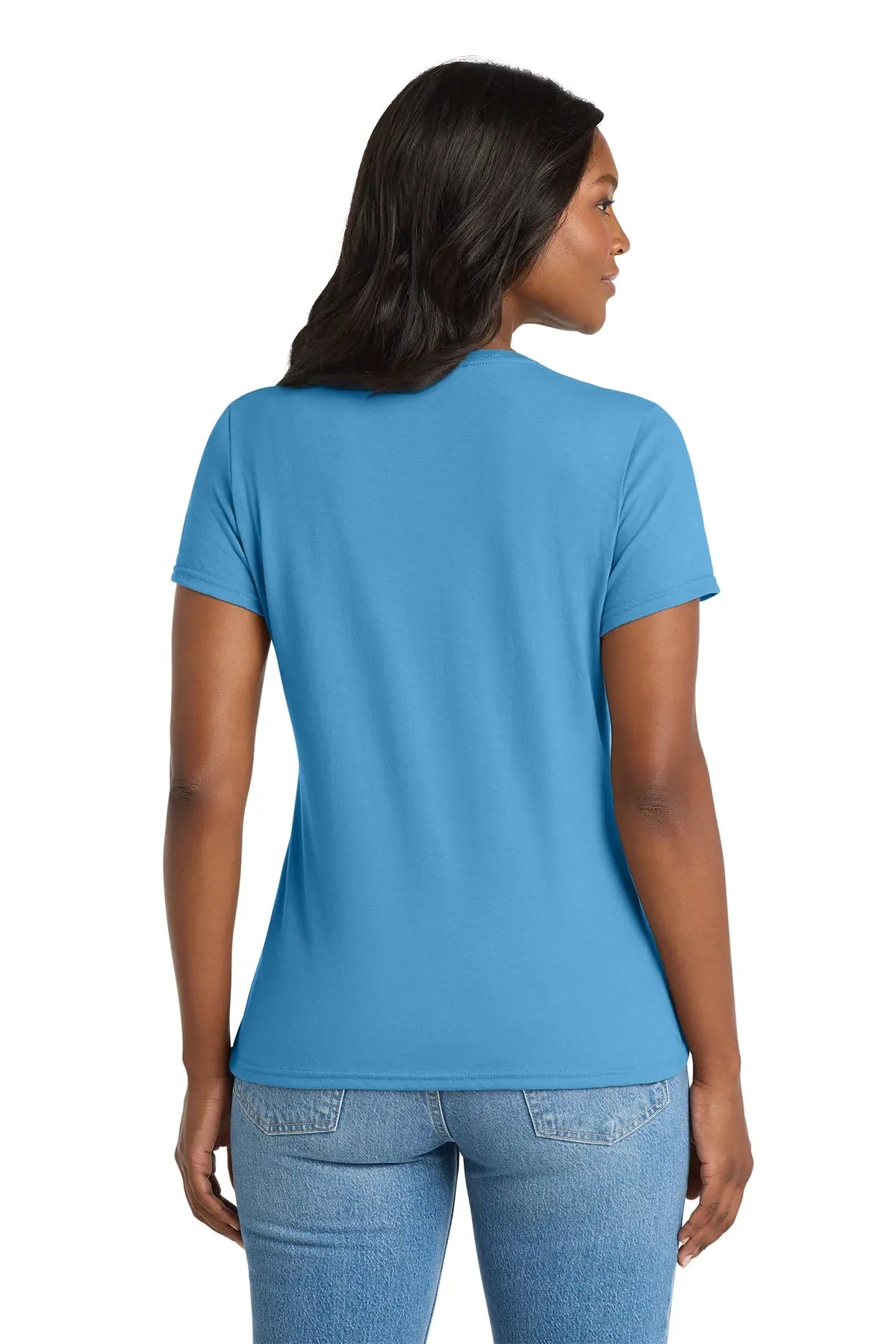 Port & Co™ Women's Performance Blend V-Neck Tee #LPC381V