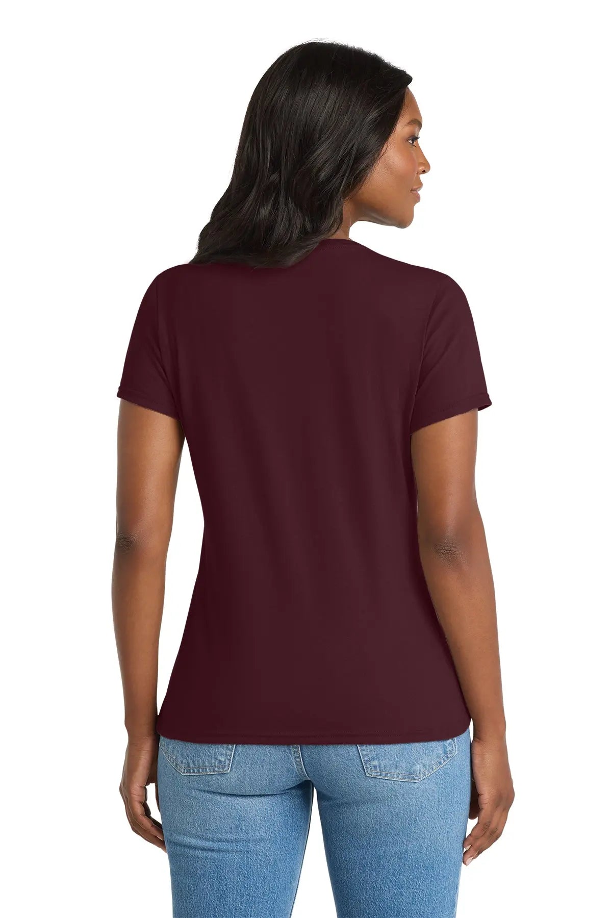 Port & Co™ Women's Performance Blend V-Neck Tee #LPC381V