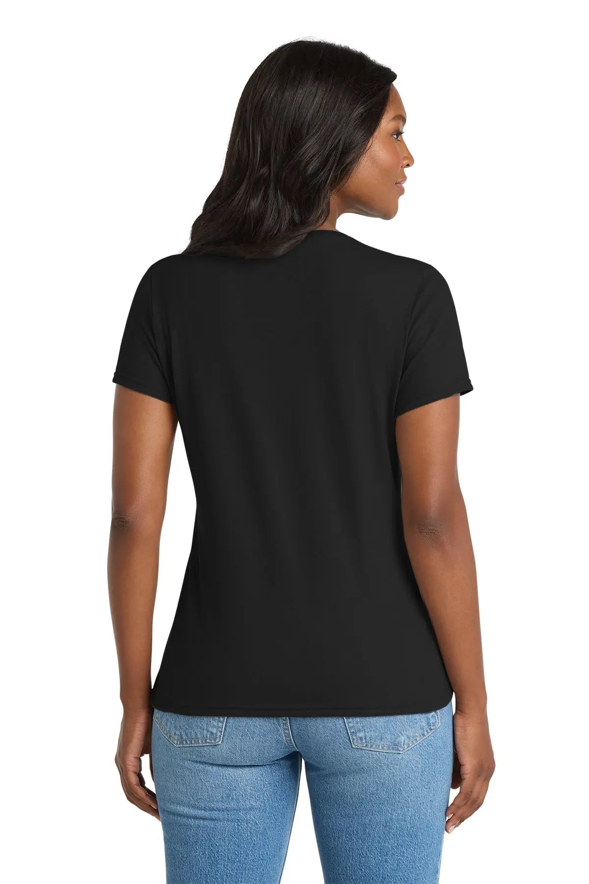 Port & Co™ Women's Performance Blend V-Neck Tee #LPC381V