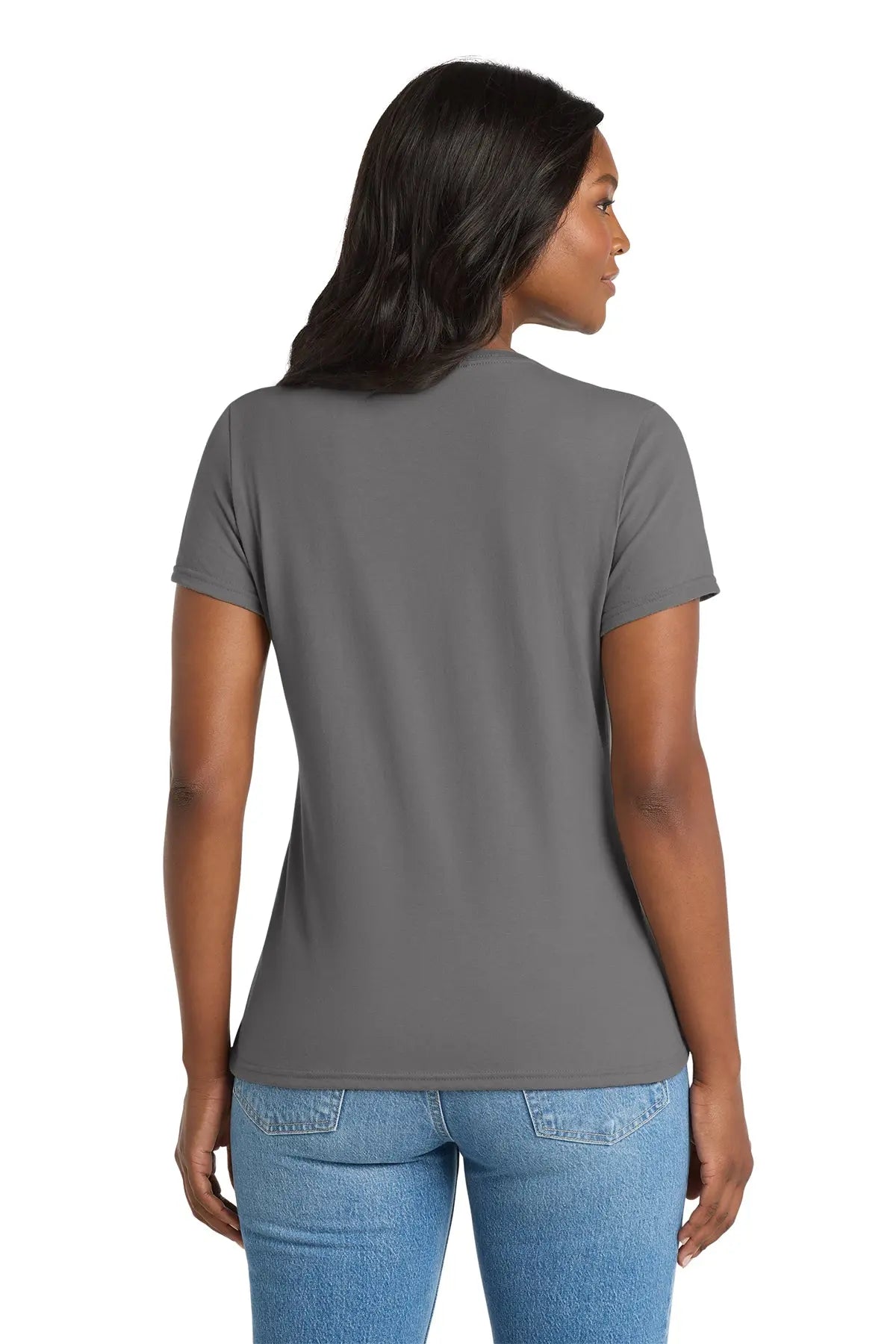 Port & Co™ Women's Performance Blend V-Neck Tee #LPC381V