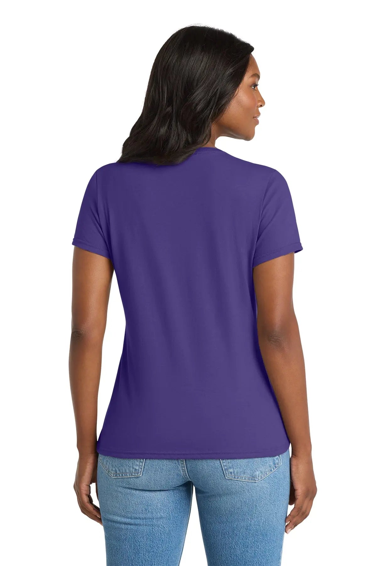 Port & Co™ Women's Performance Blend V-Neck Tee #LPC381V