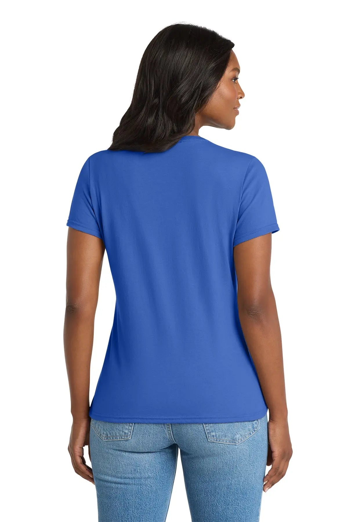 Port & Co™ Women's Performance Blend V-Neck Tee #LPC381V