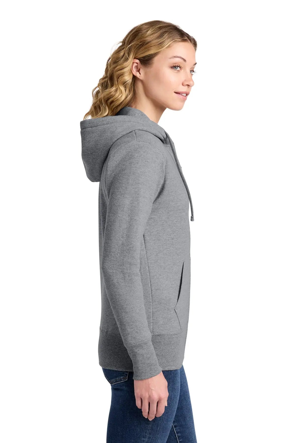 Port & Co™ Women's Core Fleece Full-Zip Hooded Sweatshirt #LPC78ZH