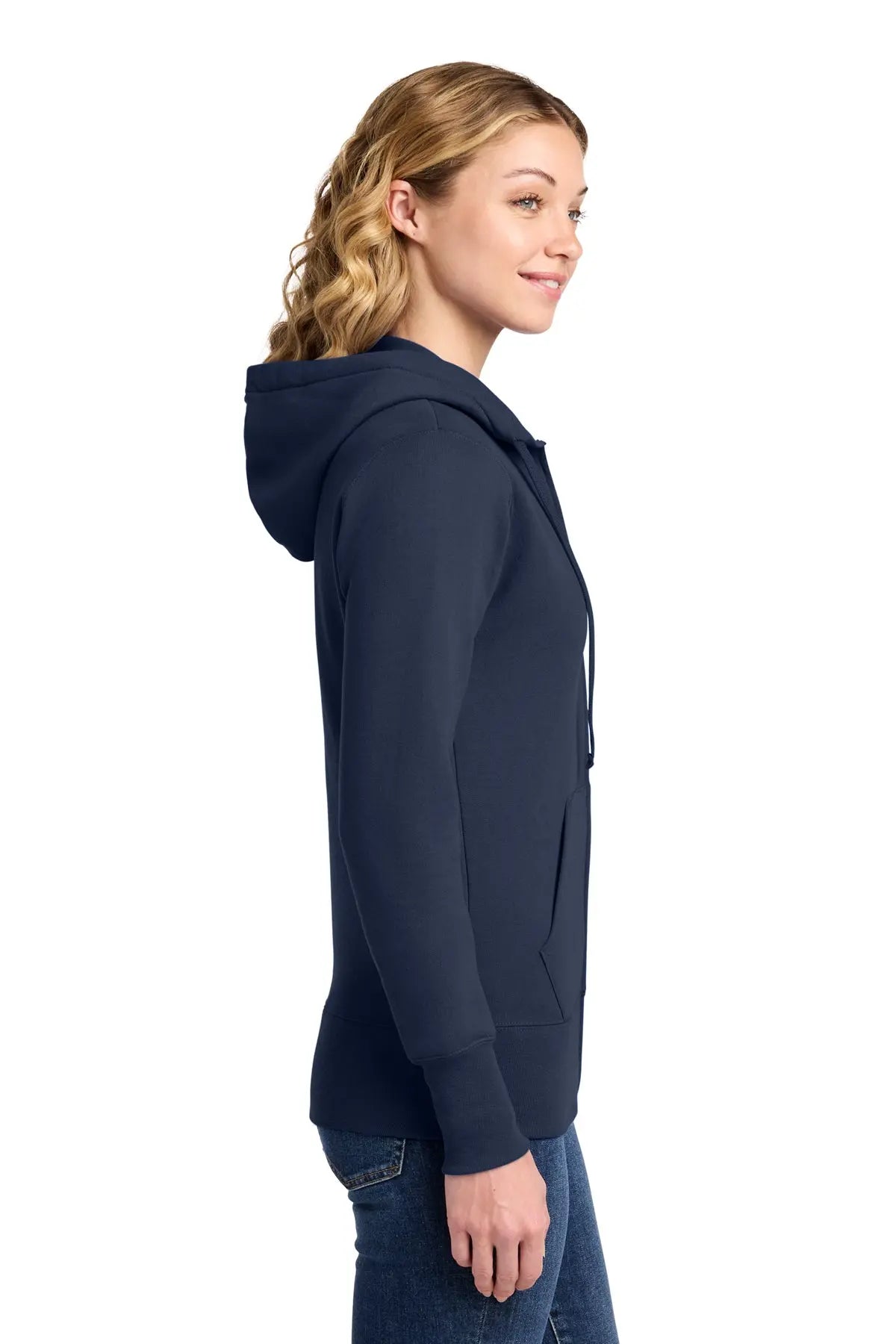 Port & Co™ Women's Core Fleece Full-Zip Hooded Sweatshirt #LPC78ZH