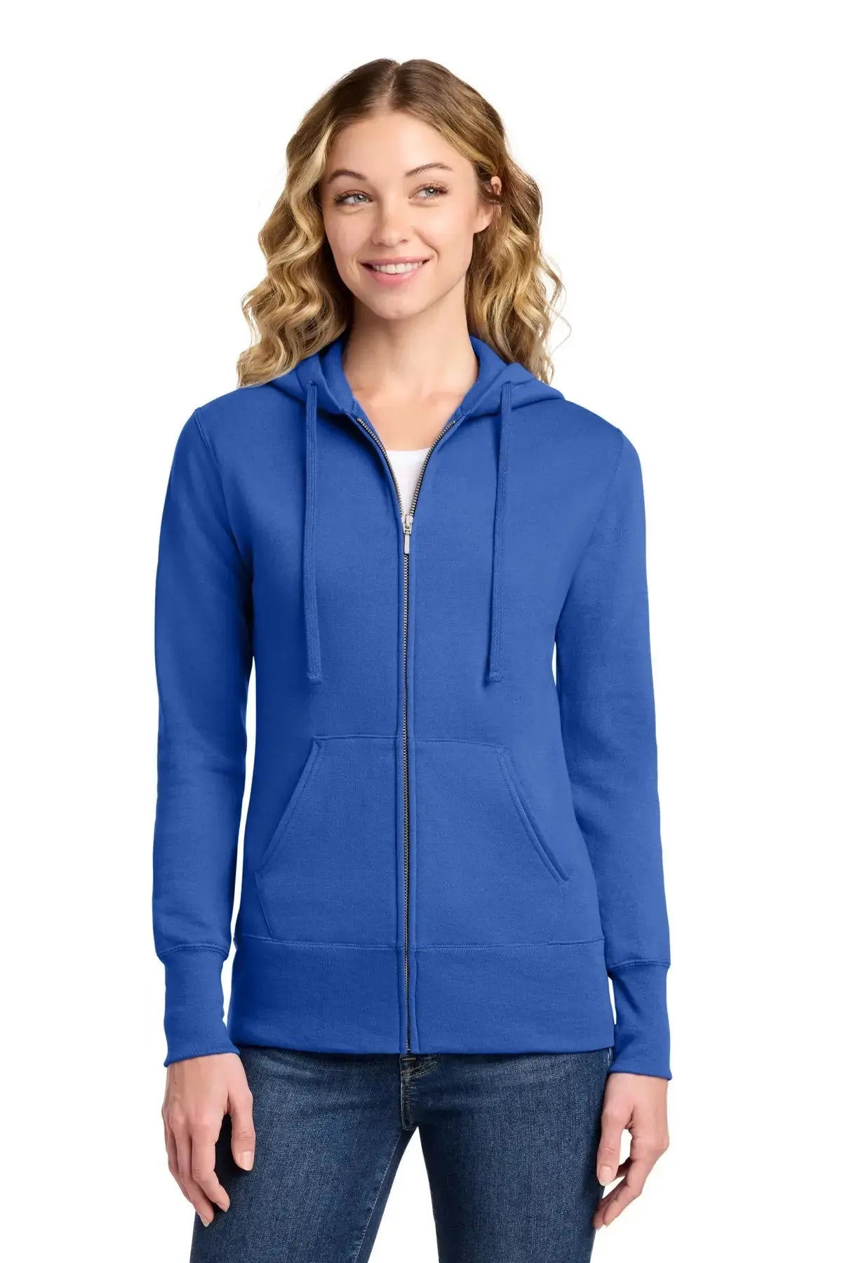 Port & Co™ Women's Core Fleece Full-Zip Hooded Sweatshirt #LPC78ZH Game Over Merch