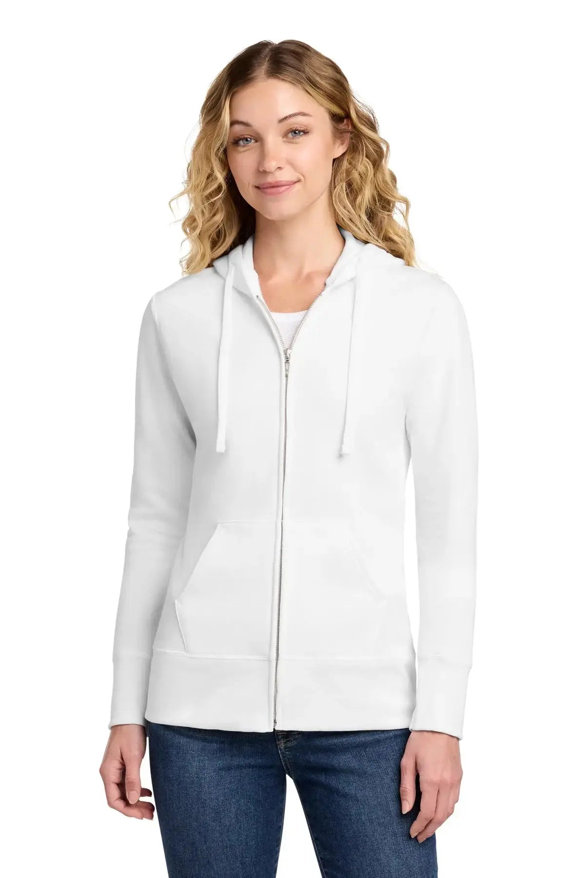 Port & Co™ Women's Core Fleece Full-Zip Hooded Sweatshirt #LPC78ZH Game Over Merch